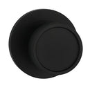 Builders Choice Designer Knob Set Black 73mm Rnd Rose - primehardware