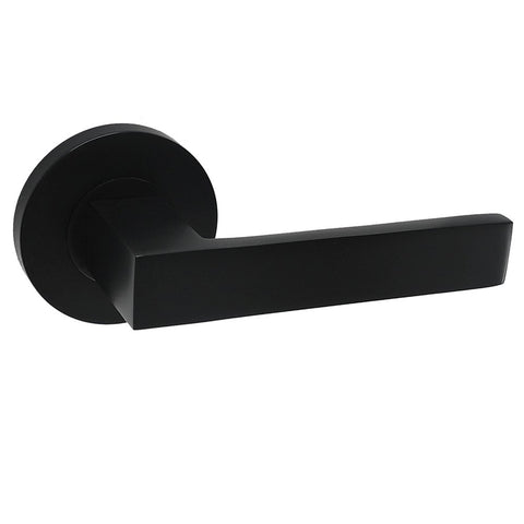 Austyle Builders Choice Lever Satin Brass 63mm Satin Brass, White & Matt Black All In One Passage/Privacy Lever Set - primehardware