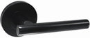 Austyle Builders Choice Lever Satin Brass & Matt Black 63mm All In One Passage/Privacy Lever Set - primehardware