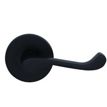 Builders Choice 63mm All-In-One Passage & Privacy Lever Set on Round Rose | Matt Black