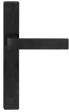 Builders Choice Long Plate Passage Set Black 225x32mm ONLY LEVER SET (Pair)