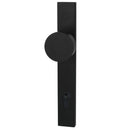 Builders Choice Designer Knob Set Black 225mm Entrance ONLY LEVER SET - primehardware