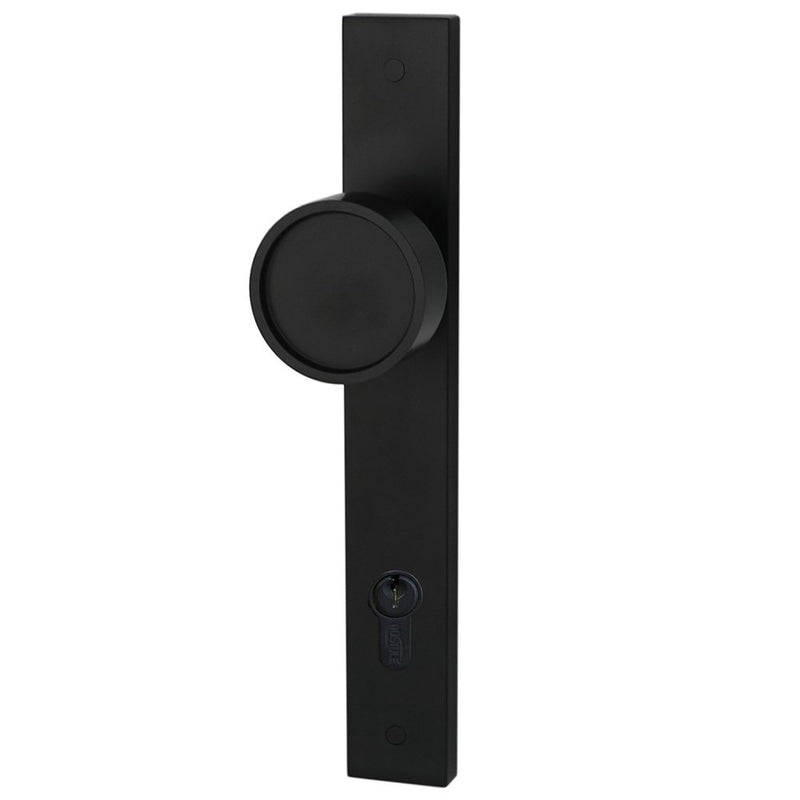 Builders Choice Designer Knob Set Black 225mm Entrance 85mm
