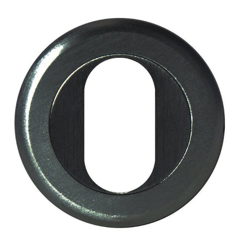 Metallic letter 'O' on a white background