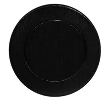 Superior Brass Blank Architectural Euro Escutcheon Square Edge Matt Black 52mm
