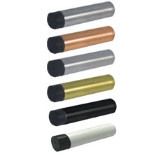 Superior Brass Wall Mount Tubular Door Stop Black Matt Black 75mm