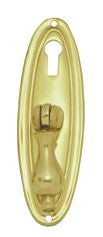 Superior Brass Cabinet Fitting Tear Drop PB 84x25mm