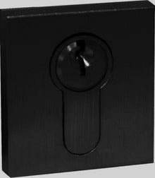 Superior Brass Escutcheon Euro Square Matt Black 40x40mm