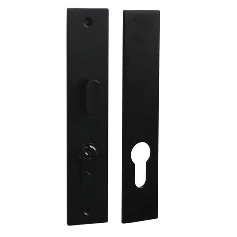 Austyle Escutcheon & Snib Set Black 155x30mm myLock 53733 - primehardware