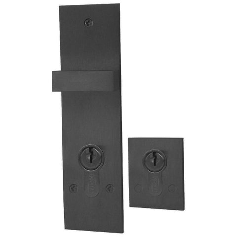 Austyle Escutcheon & Snib Set Black suits 59300 Quadlock 47.6mm 53735 - primehardware