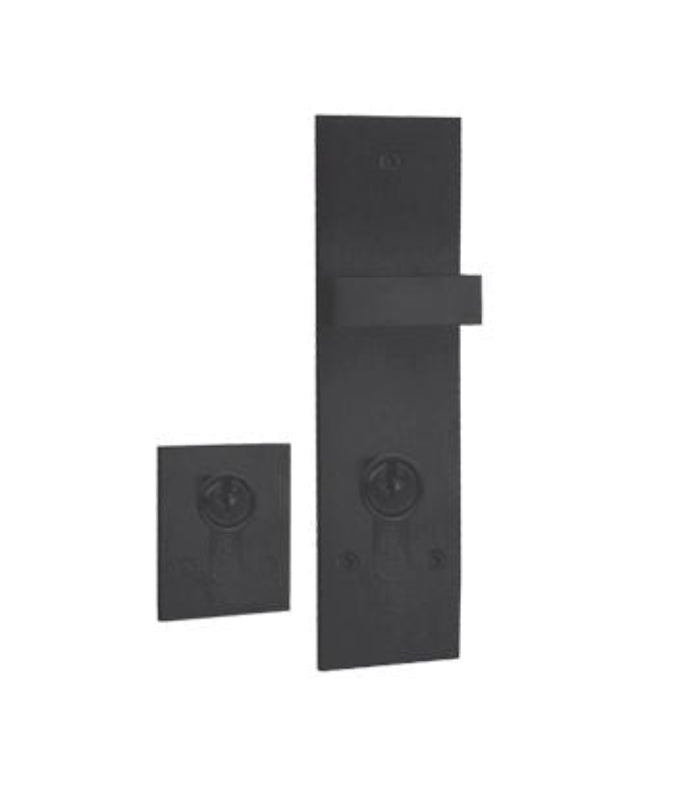 Austyle Escutcheon & Snib Set Black - 85mm myLock 53736 - primehardware