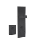 Austyle Escutcheon & Snib Set Black - 85mm myLock 53736 - primehardware