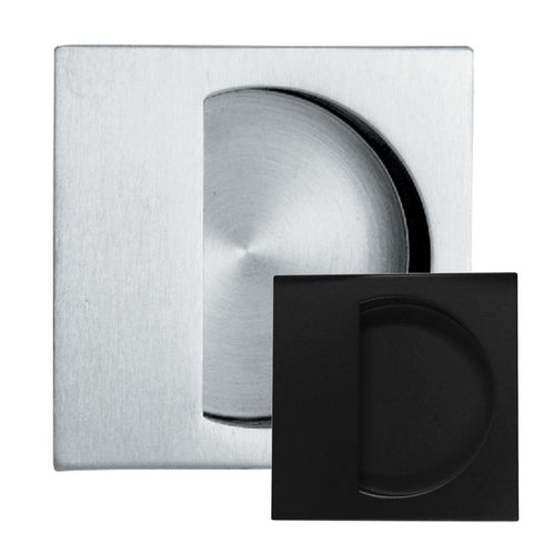 Austyle Flush Pull Square Black 70x70mm - primehardware