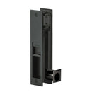 Austyle Integrated Flush Pull Sliding Door Passage Set Black 178x38 - primehardware