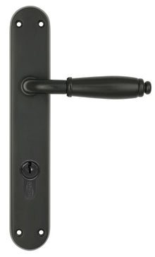Superior Brass Lever Handle Entrance CC 85mm Matt Black 255x42mm (Pair) Only Lever Set