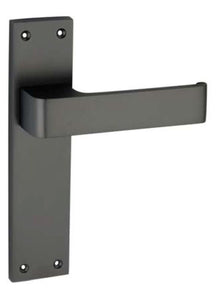 Superior Brass Lever Passage Matt Black 200x45mm (Pair) Only Lever Set