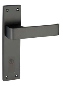 Superior Brass Lever Entrance CC 85mm Matt Black 200x45mm (Pair) Only Lever Set