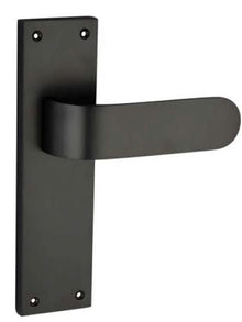 Superior Brass Lever Passage Matt Black 215x57mm (Pair) Only Lever Set