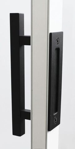 Austyle Integrated Pull Handle & Flush Pull Black 300mm - primehardware