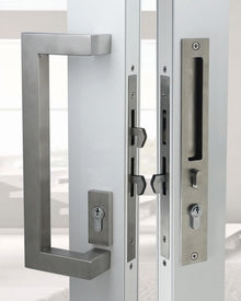 Austyle Integrated Flush Pull & Square Bar Pull Handle — Back-to-Back | Matt Black 304SS
