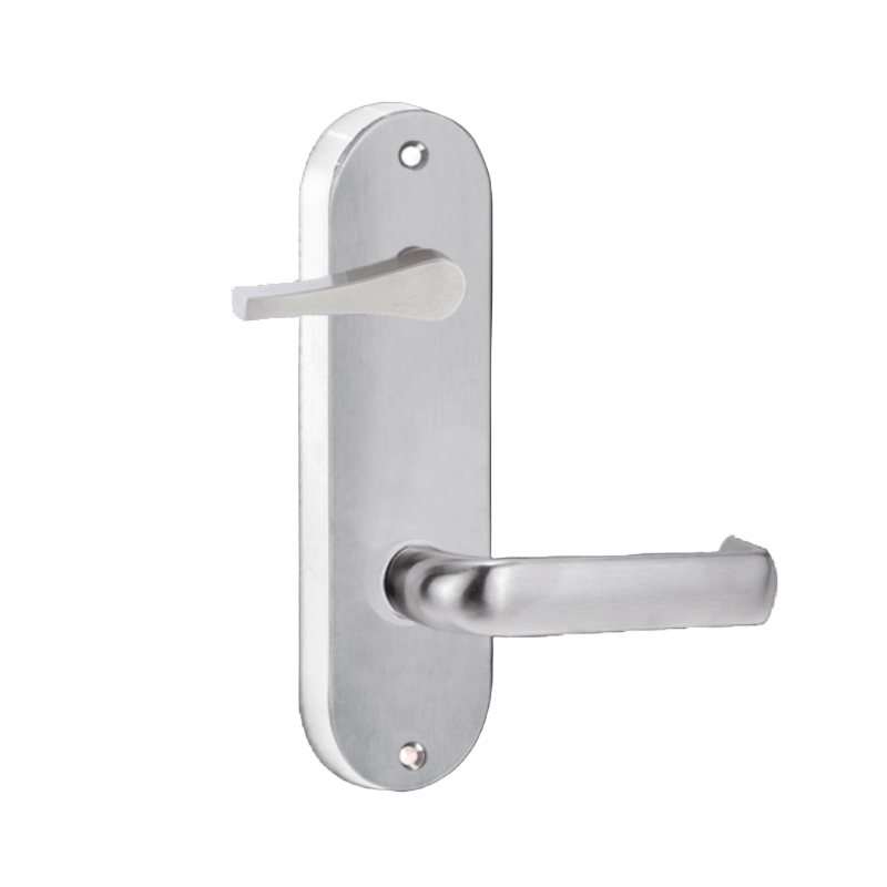 Lockwood 2939 Round End Plate With Disabled Turn & 77 Lever Chrome Plate 2939/77CP - primehardware