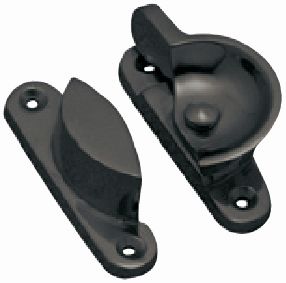 Superior Brass Sash Fastener Fitch Black 65mm - primehardware