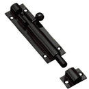 Superior Brass Barrel Bolt 25mm Throw Black 100mm - primehardware