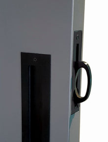 Superior Brass Sliding Door Flush Edge Pull Handle Black Matt Black 115mm