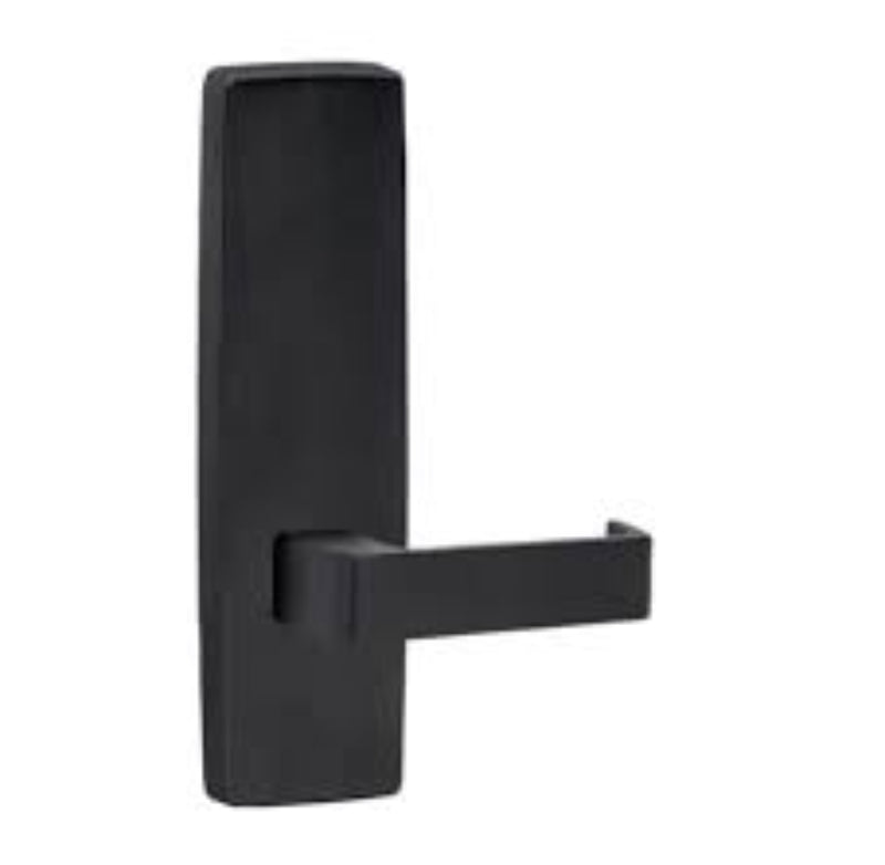 Lockwood 1805 Square End Plate With 90 Lever Matt Black 1805/90MBK