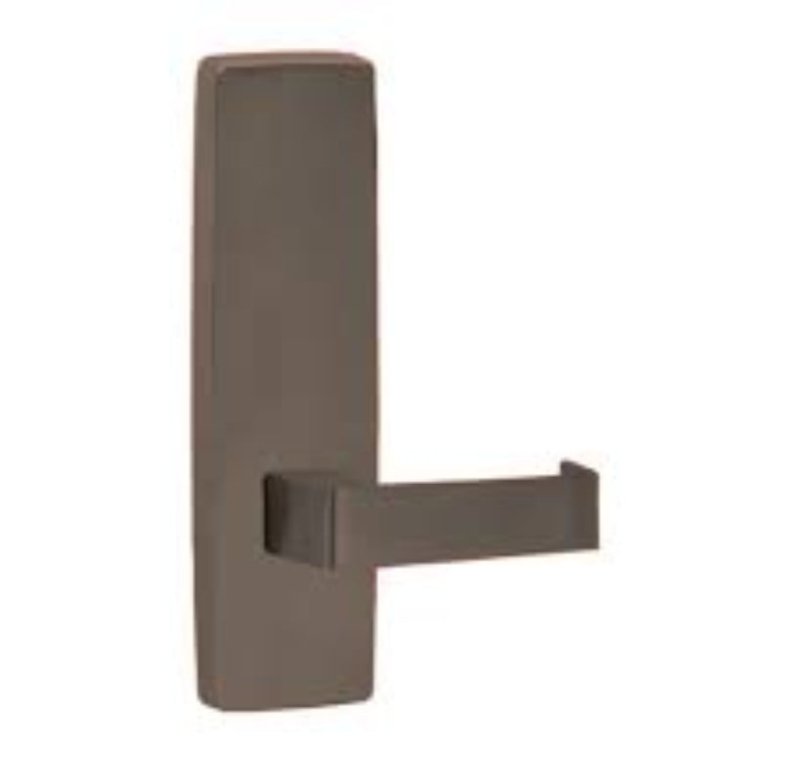 Lockwood 1805 Square End Plate With 90 Lever Oil Rubbed Bronze 1805/90ORB