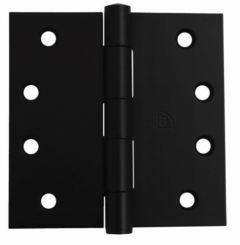 Superior Brass Butt Hinge Fixed Pin inc screws Black 100x100x2.5mm - primehardware