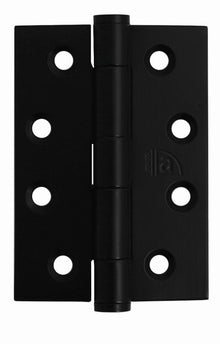 Superior Brass Butt Hinge Loose Pin Stainless Steel Including Screws Black Matt Black 85x60x2mm (Pair)