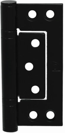 Superior Brass Hirline Fast-fix Bearing Hinge Inc Screws BLK 100x47 Matt Black 100x47x2.5mm (Pair)