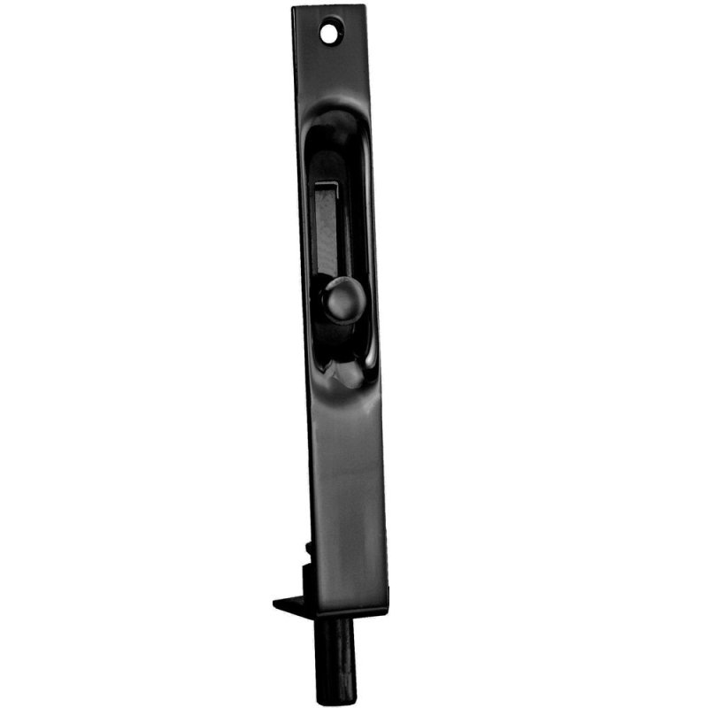 Superior Brass Flush Bolt Easyfix Black 150mm
