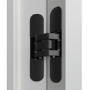 Superior Brass Concealed Hinge Black Finish 140x28mm - primehardware