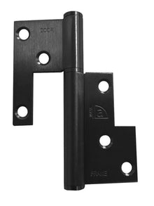Superior Brass Universal Lift Off Hinge Ea Black Matt Black 100x75x2.5mm