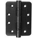 Superior Brass Radius Ball Bearing Hinge 2BB Black 100x75x2.5mm - primehardware