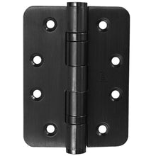 Superior Brass Radius Ball Bearing Hinge 2BB Black Matt Black 100x100x2.5mm (Pair)