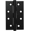 Superior Brass Long Body 4BB Butt Hinge Fixed Pin inc screws Black 150x88mm - primehardware