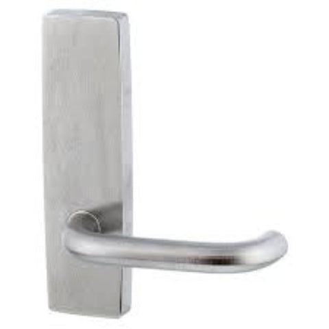 Lockwood 1805 Square End Plate With 70 45 - Degree Angled Down Lever LH Satin Chrome 1805/AD70LSC - primehardware