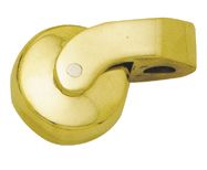 Superior Brass Castor Bed Polished Brass 35mm