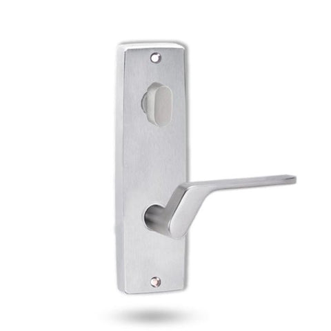 Lockwood 1904 Square End Plate with Turn & 41 Lever LH Satin Chrome 1904/41LSC - primehardware