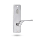 Lockwood 1904 Square End Plate with Turn & 41 Lever LH Satin Chrome 1904/41LSC - primehardware