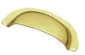 Superior Brass Drawer Pull Polished Brass 96mm