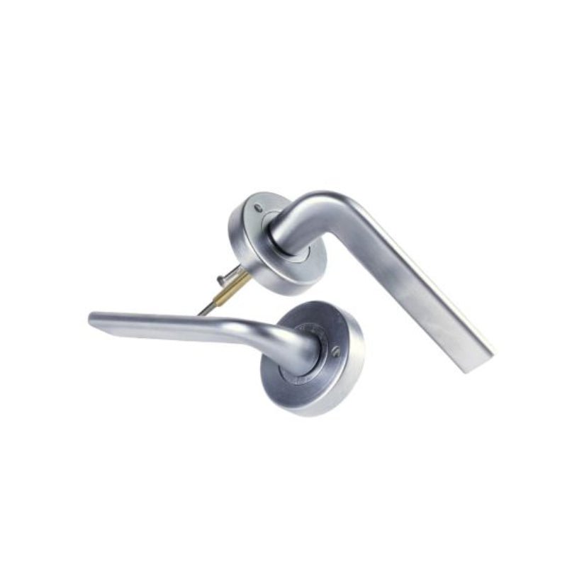 Lockwood Velocity 55mm Round Privacy Set & L4 Lever SC TP Satin Chrome  VSR2/L4SC