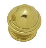 Superior Brass Cupboard Knob Octagonal PB 32mm - primehardware