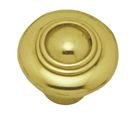 Superior Brass Cupboard Knob Dome Polished Brass 38mm (Pair)