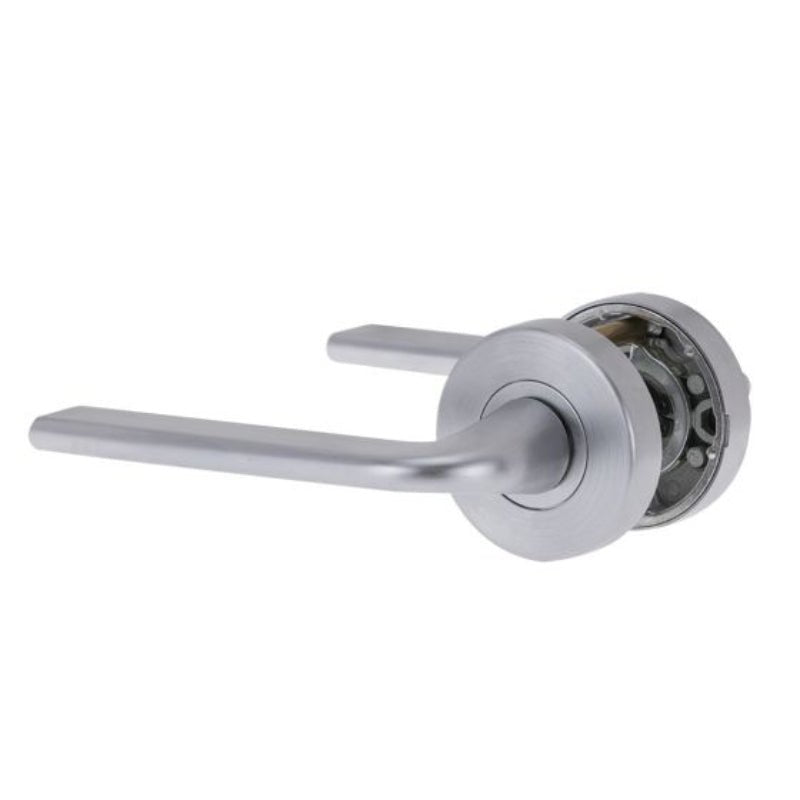 Lockwood Velocity 55mm Round Passage Set & L4 Lever No Latch Satin Chrome  VSR1/L4NLSC