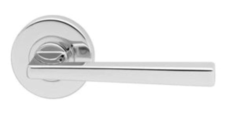 Lockwood Velocity 55mm Round Privacy Set & L1 Lever CP TP Chrome Plate  VSR2/L1CP