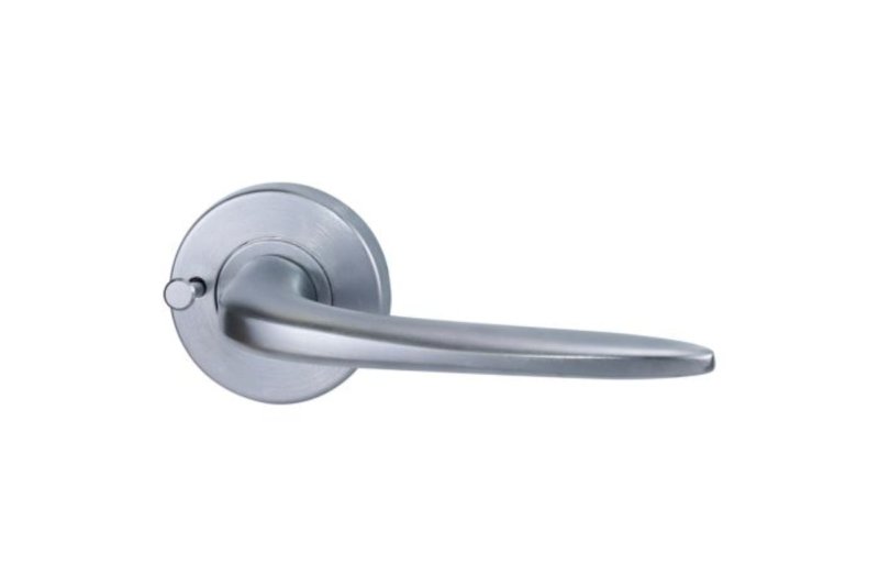 Lockwood Velocity 55mm Round Privacy Set & L1 Lever SC DP Satin Chrome  VSR2/L1SCDP